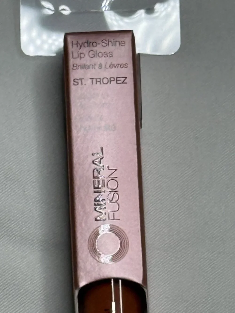 Mineral Fusion Hydro-Shine Lip Gloss St. Tropez 0.15 oz Vegan Clean Beauty